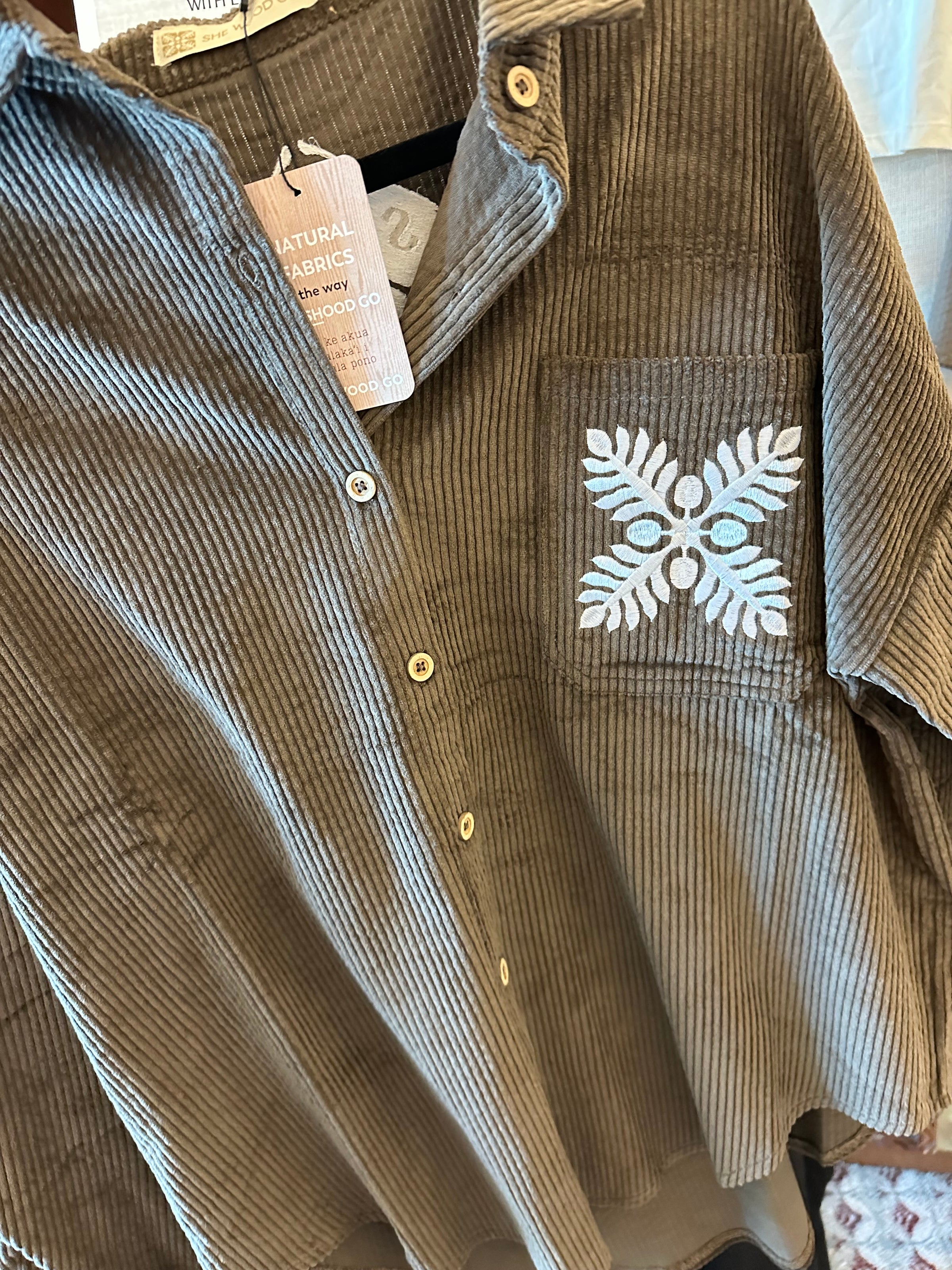 ʻUlu corduroy jacket | SHE WOOD GO